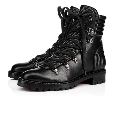 christian louboutin flat black boots.